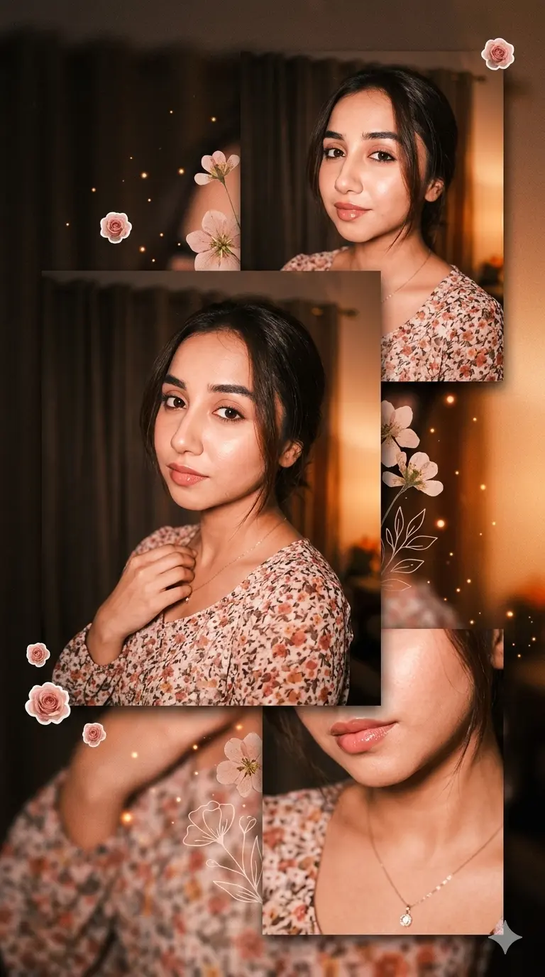 Frame Gemini Girl Photo Prompt for Cinematic Collage