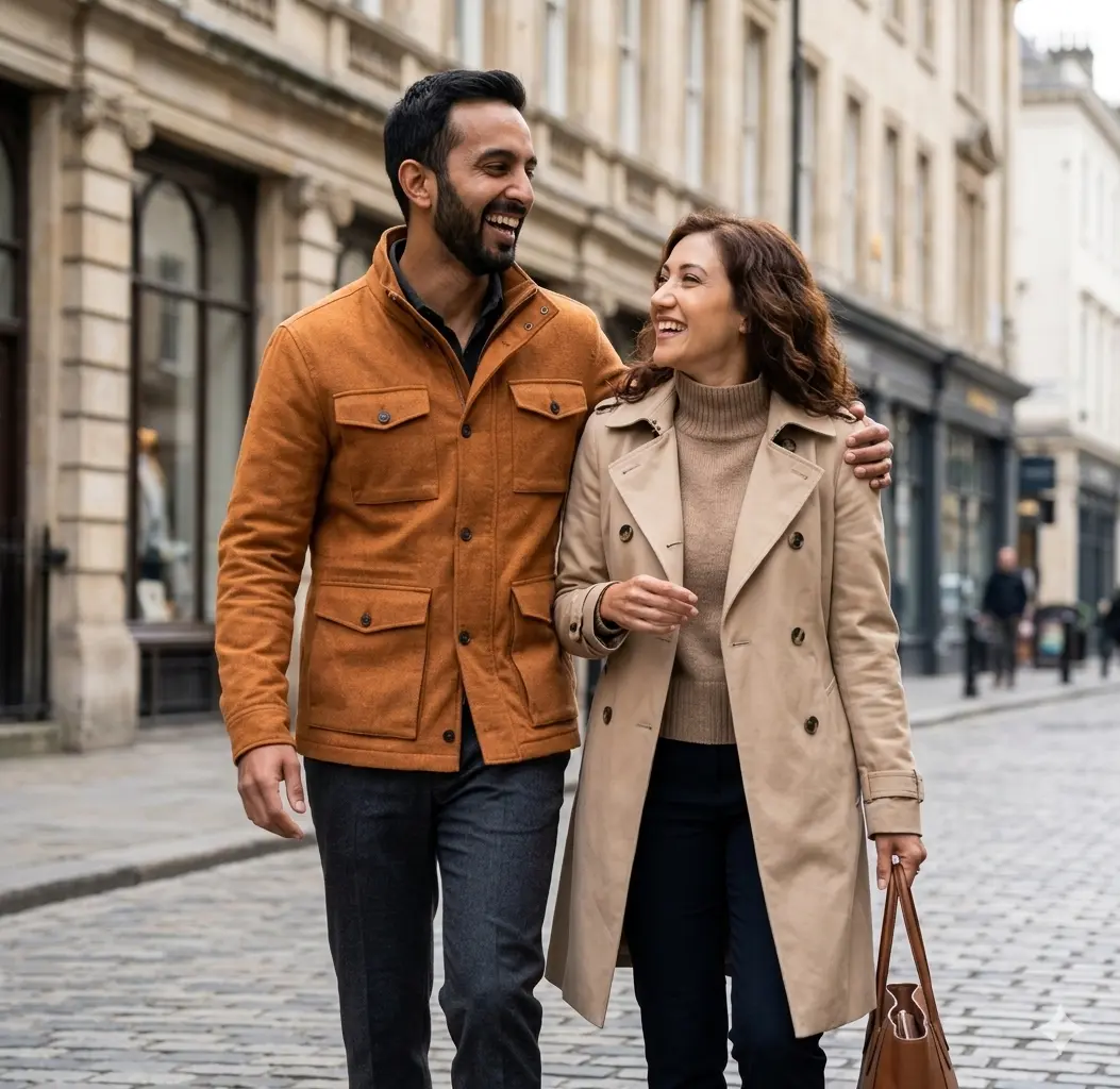 Candid Gemini Couple Photo Prompt for City Portraits