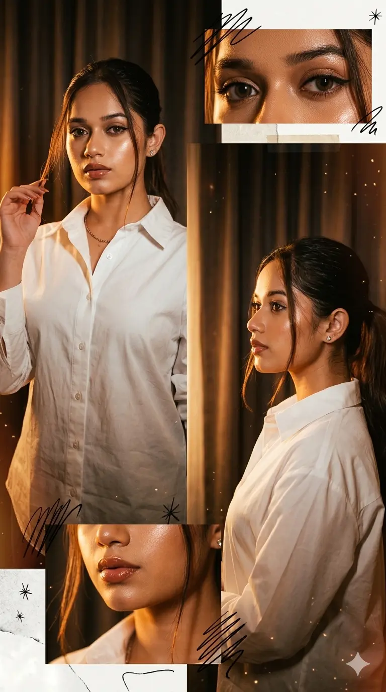 Gemini Girl Photo Prompt Split Frame Style