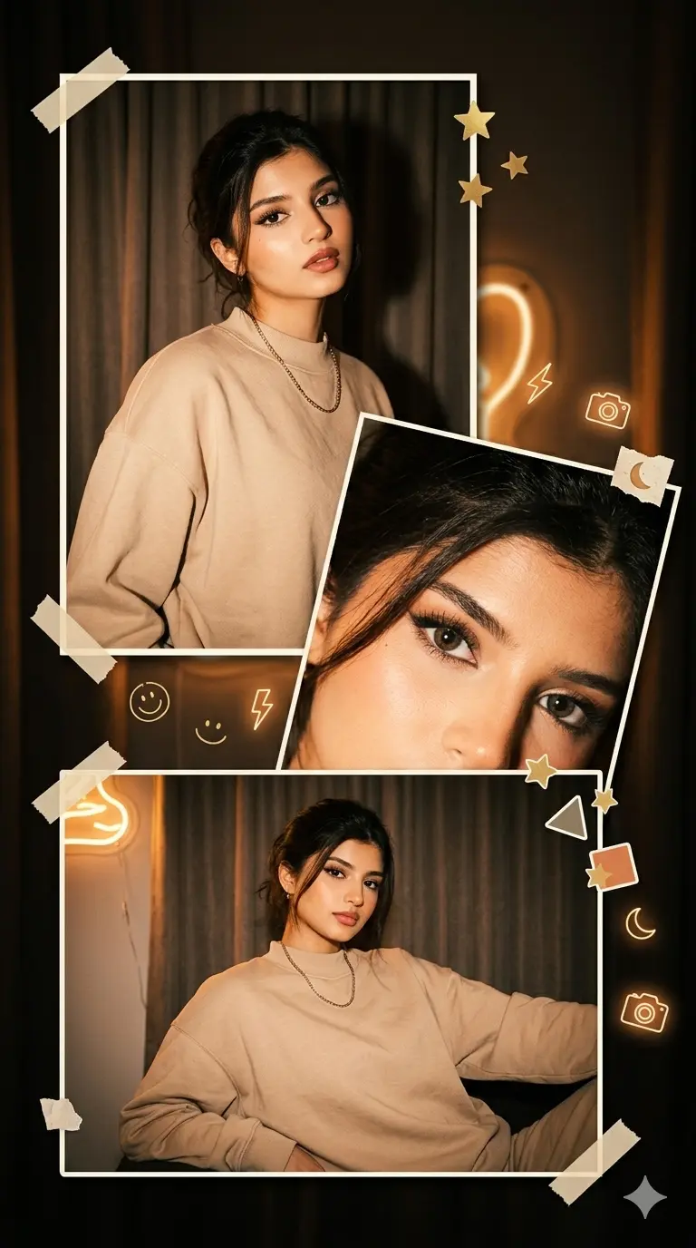 Gemini Girls Photo Prompt 3 Frame Collage