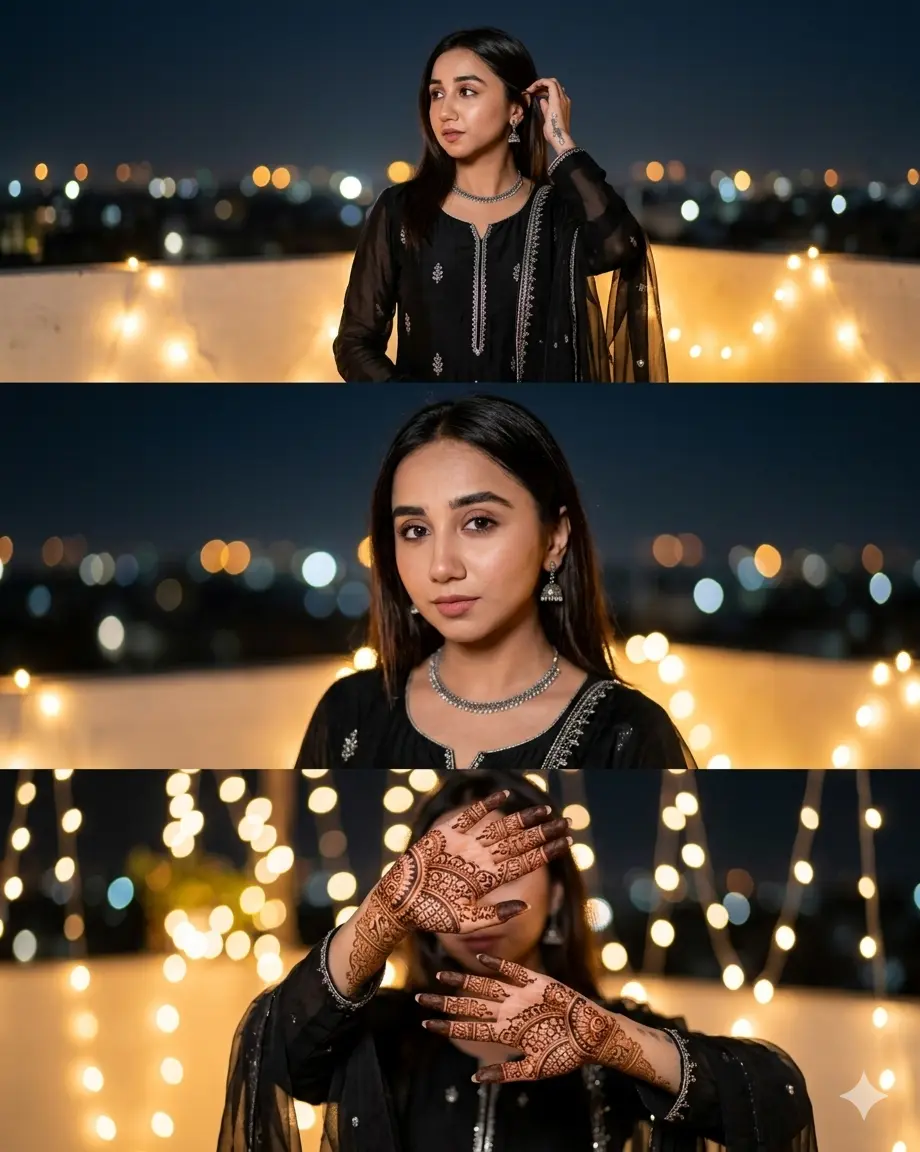 Gemini AI Girl Prompt Black Modern Chic Look Black Modern Chic Look