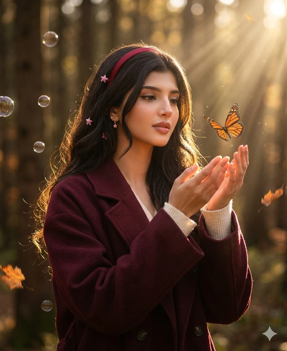 Butterfly Release Portrait