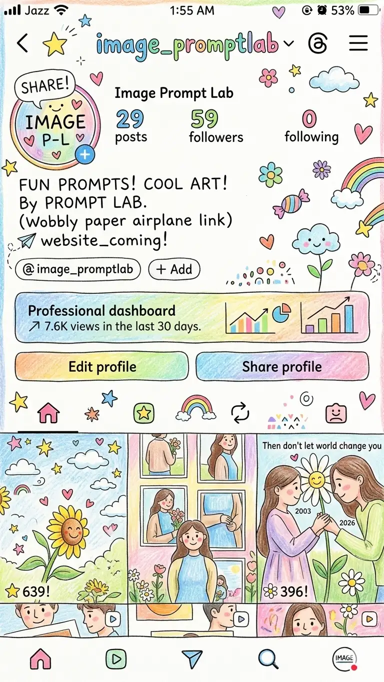 Gemini AI Prompt For colored pencil style drawing