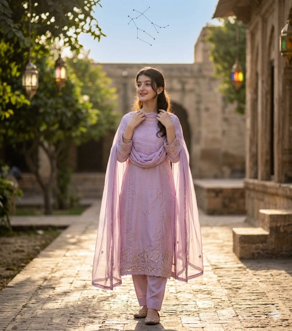 Looking Away, Flowing Dupatta