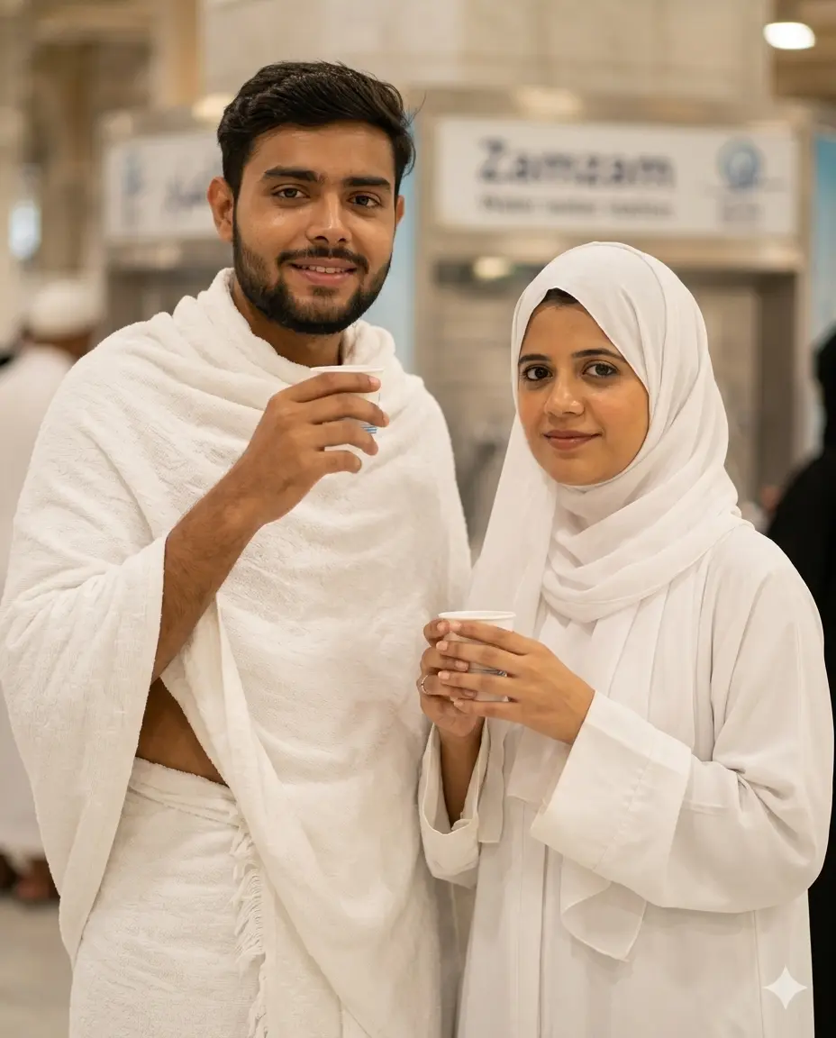 Drinking Zamzam Water