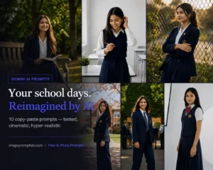 Gemini AI Girl school photo prompts that actually look like real photography