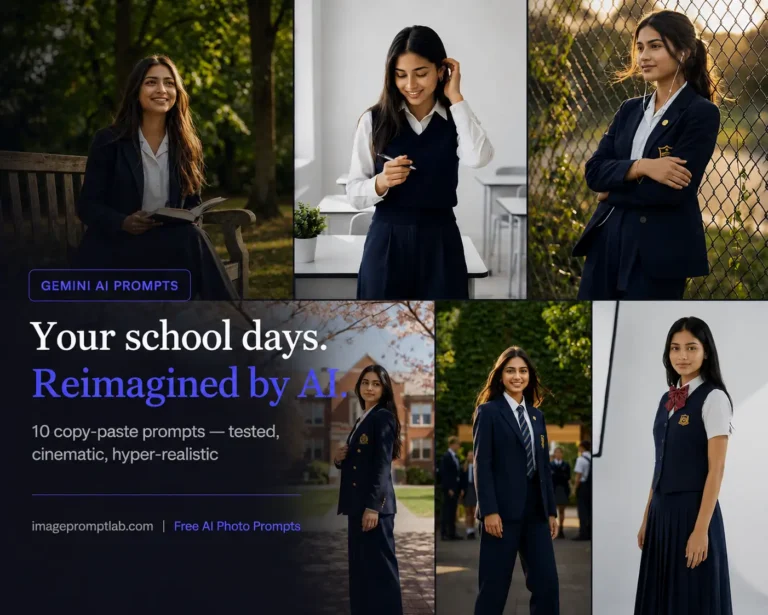 Gemini AI Girl school photo prompts that actually look like real photography