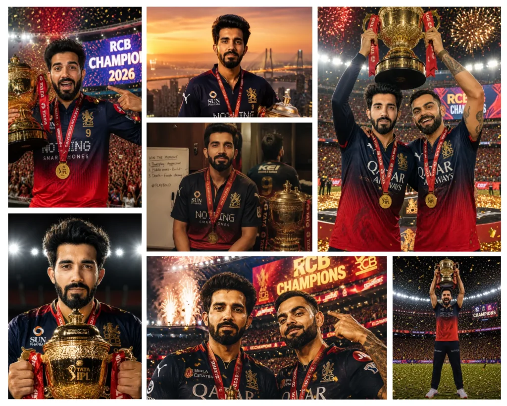 ChatGPT Prompt With RCB IPL Trophy: 10 Cinematic Photo Ideas to Make You Look Like a Champion