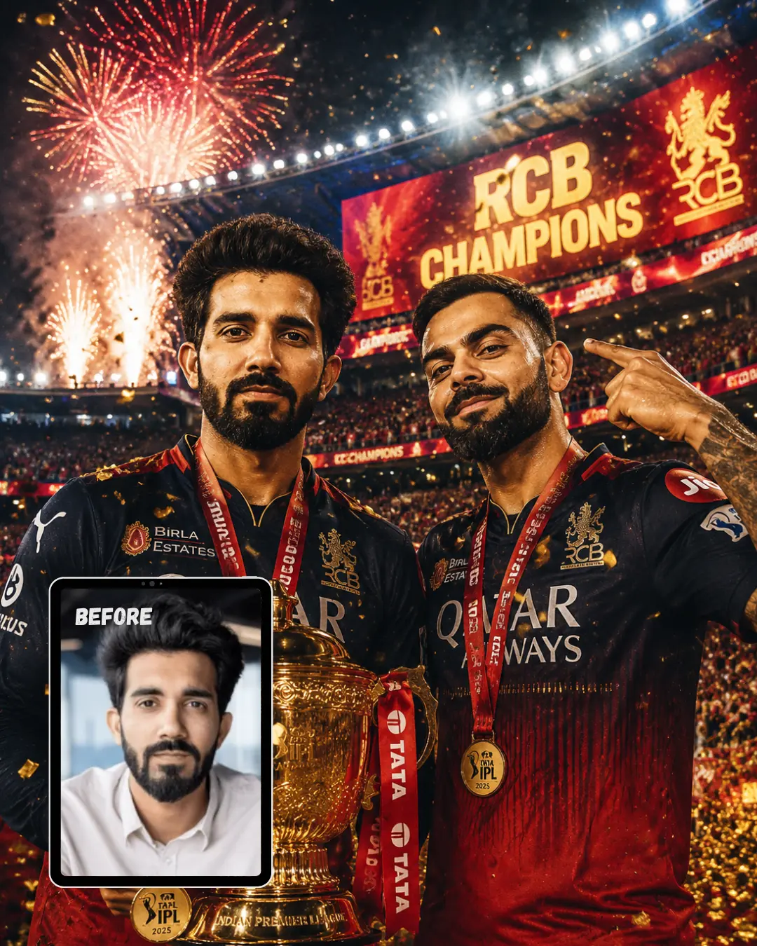 Championship Poster with Virat Kohli