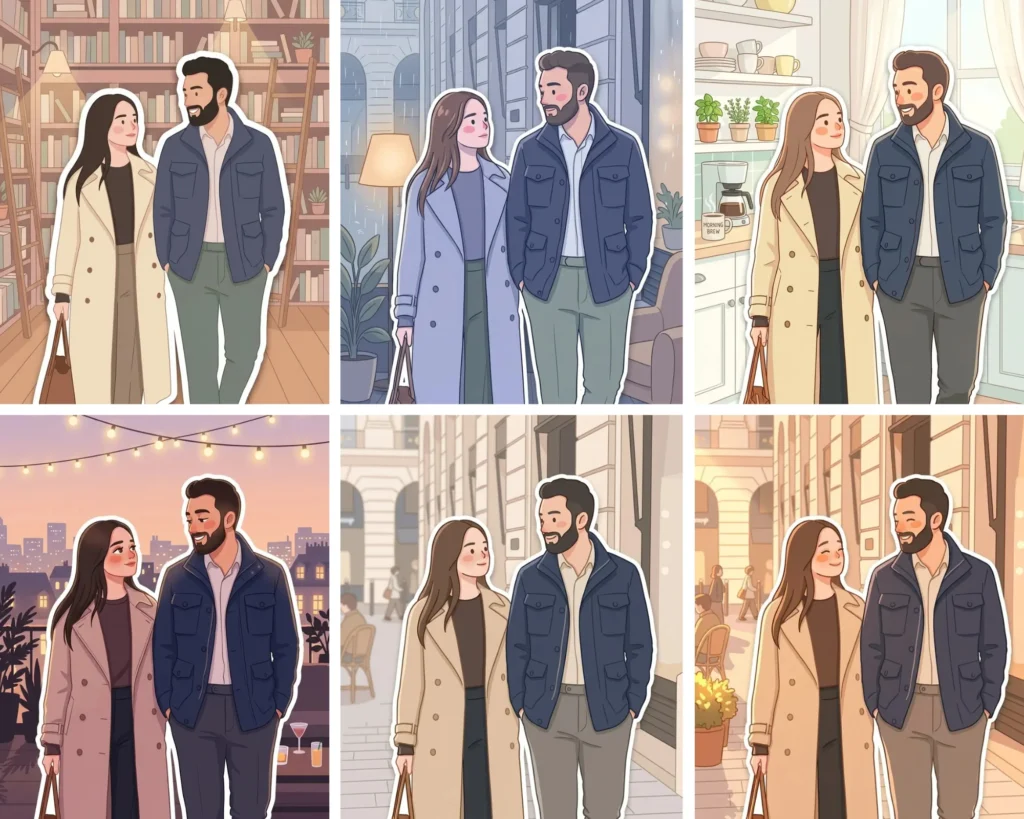 Gemini AI Soft Cozy Pastel Sticker Portrait Prompt: 6 Styles to Try Right Now