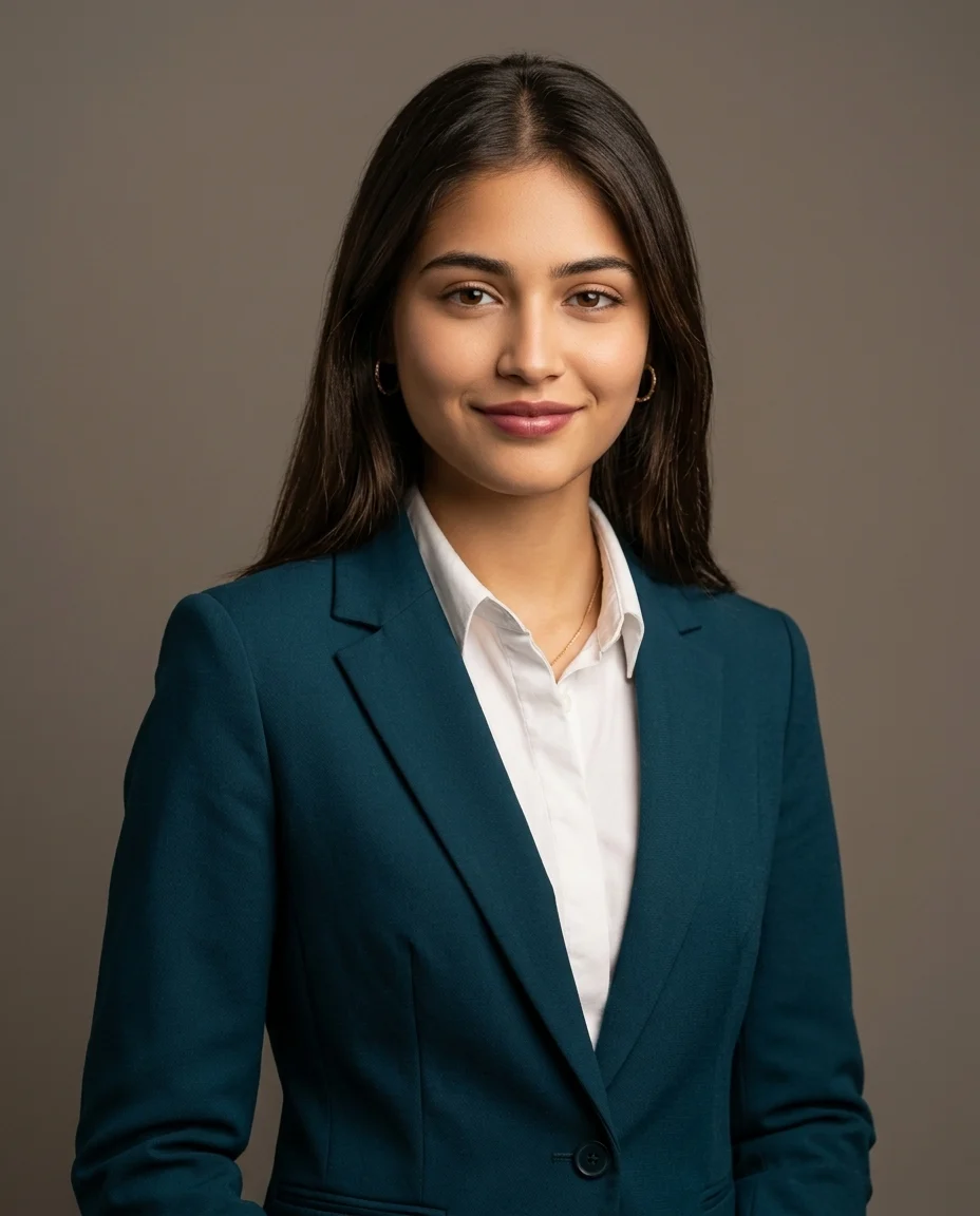 Professional Photo Prompt for LinkedIn Open Hair Corporate Portrait