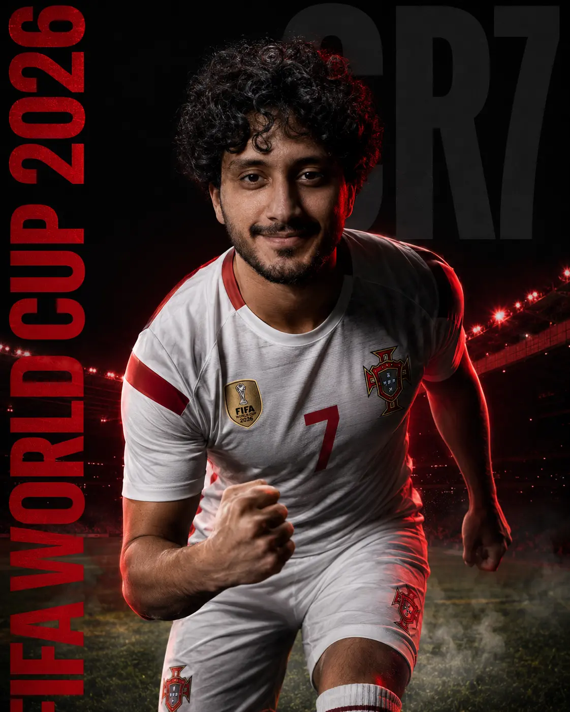 Ronaldo Style Dark Warrior Poster — Chatgpt Prompt for Fans FIFA World Cup 2026