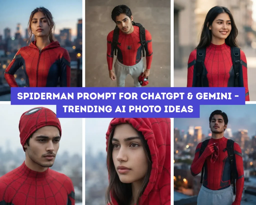 Spiderman Prompt for ChatGPT & Gemini – Trending AI Photo Ideas