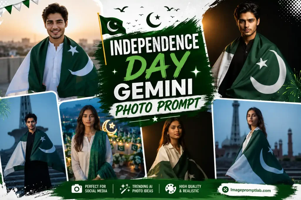 14 August AI Photo Prompts: Pakistan Independence Day Looks for Boys and Girls