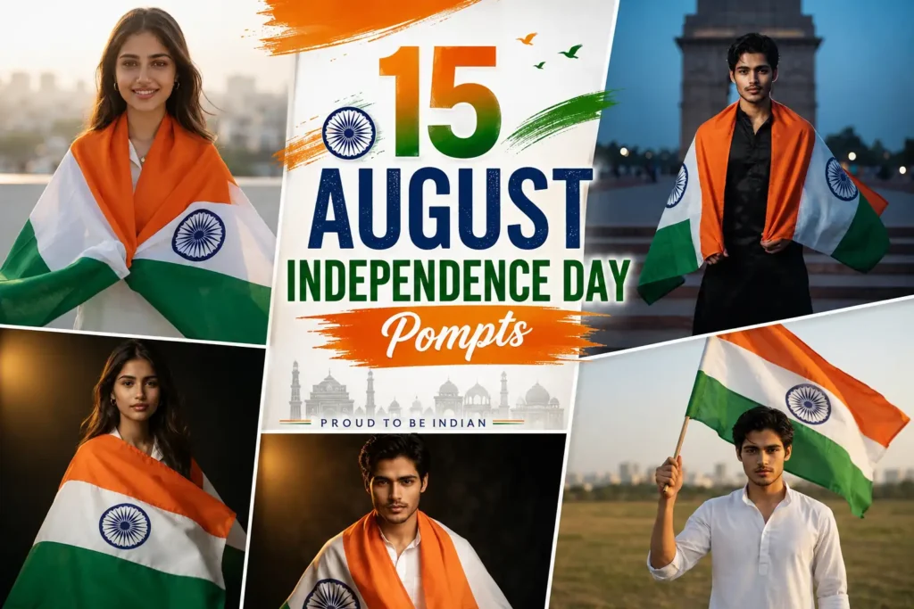 15 August Independence Day Photo Prompt for India: Flag Cape AI Portraits (2026)