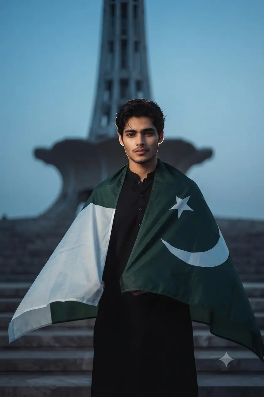 Cinematic Minar-e-Pakistan Look for Men
