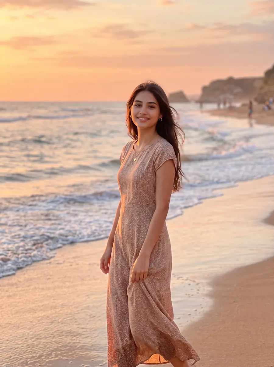 Beach Sunset Travel Photo