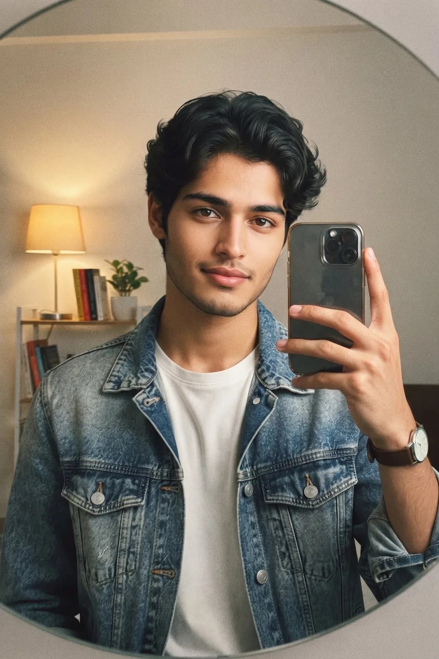 Modern Mirror Selfie DP