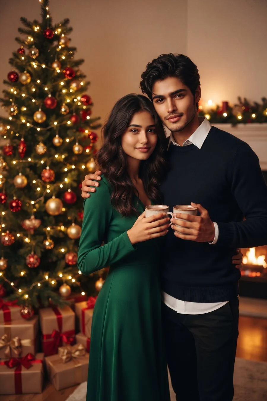Together by the Christmas Tree