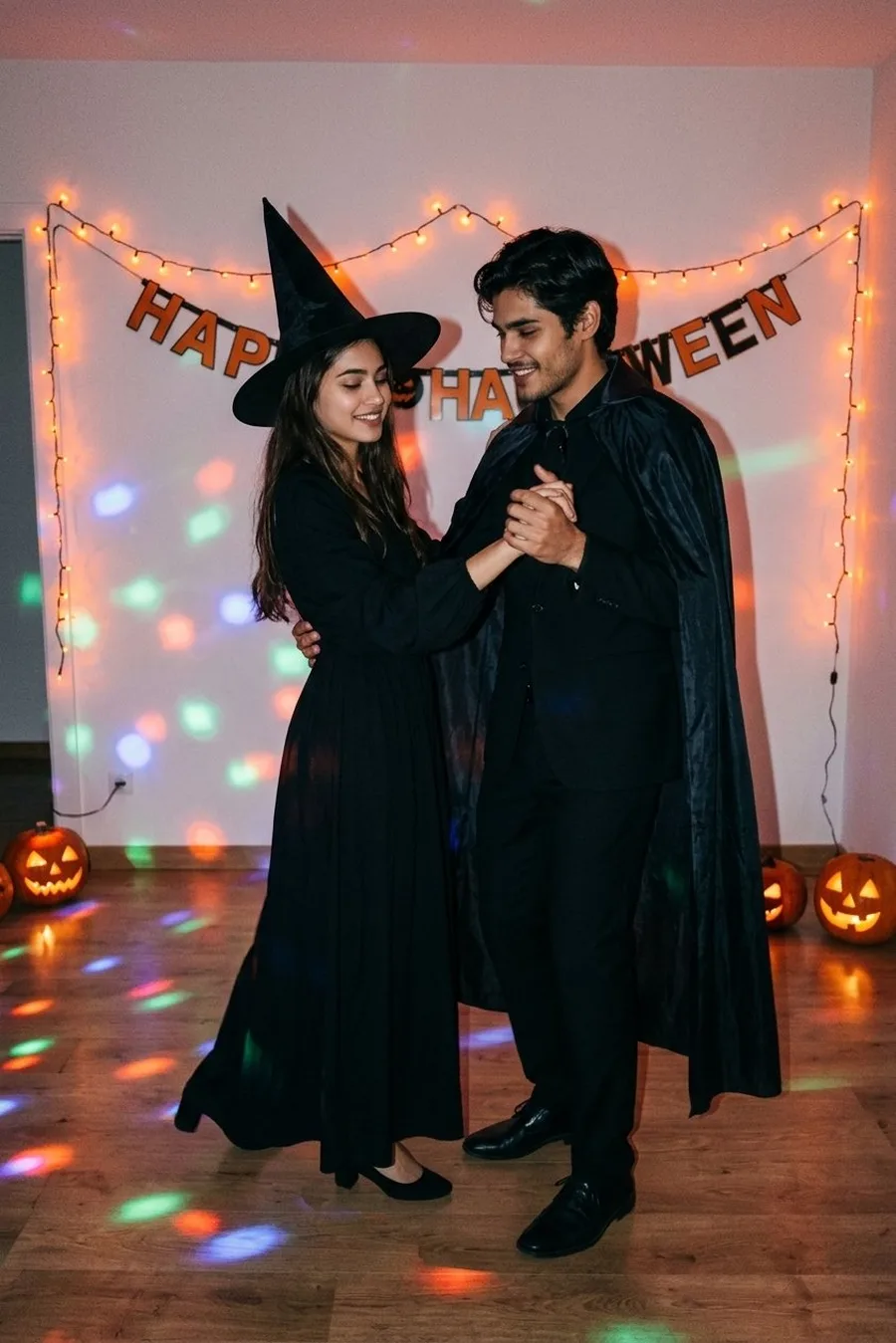 Party Dance Couple Halloween Photo Prompt