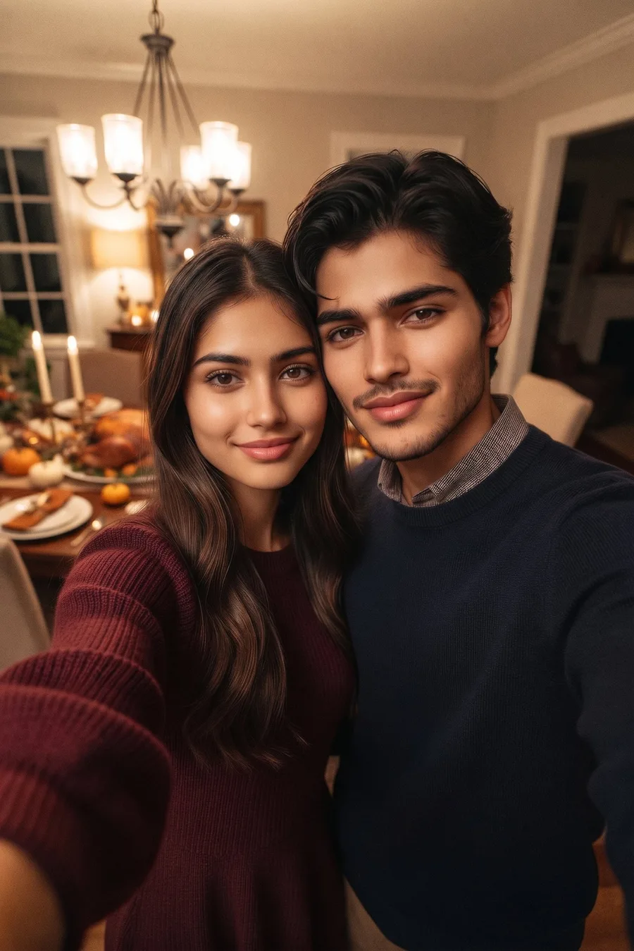 Dinner Table Selfie Together