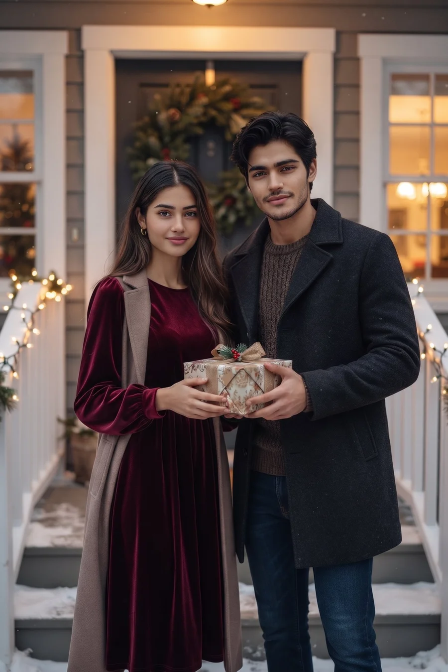 Ready at the Front Door with a Gift