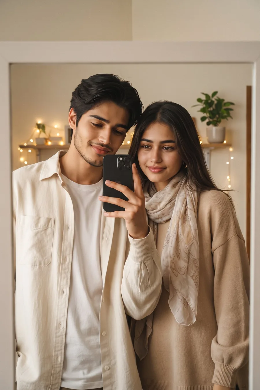 Couple Mirror Selfie DP