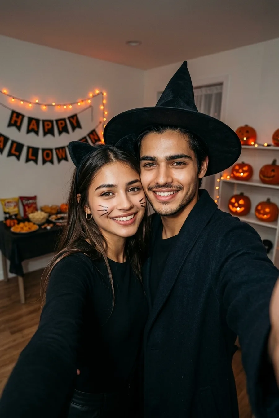 Couple Selfie Halloween Photo Prompt