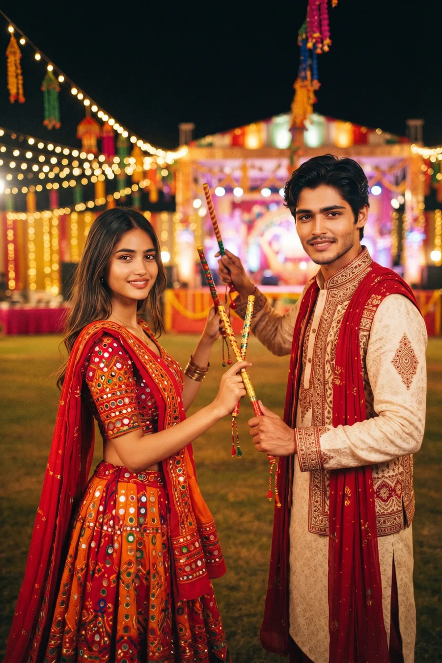 Dandiya Garba Night Poster