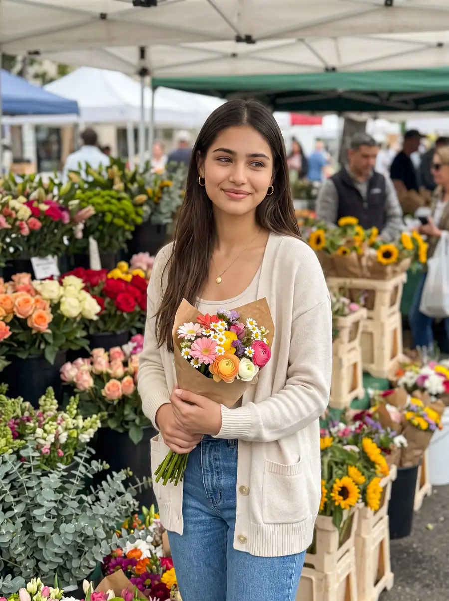 Flower Market Morning