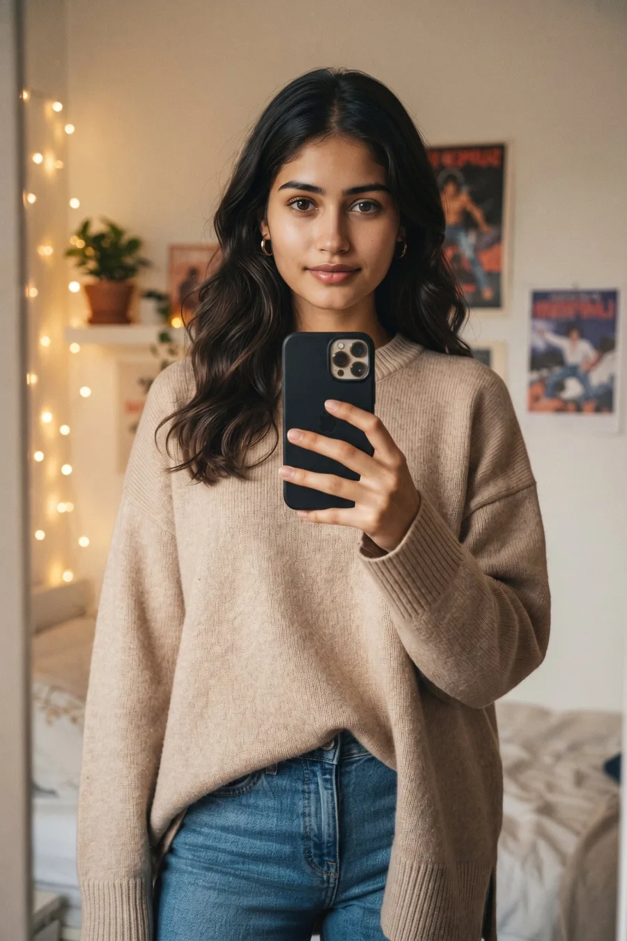 Aesthetic Mirror Selfie DP