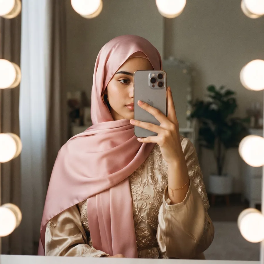 Hijabi Mirror Selfie