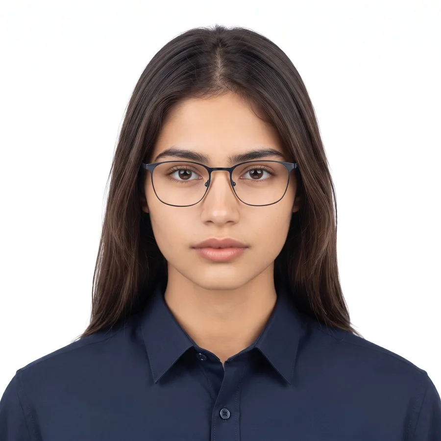 Passport Photo with Glasses