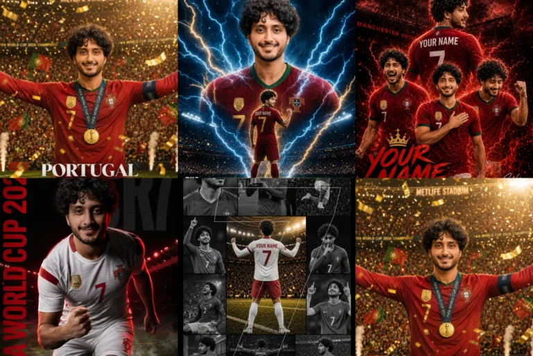 Ronaldo style poster prompt results: football legend posters in golden celebration, lightning, fire and black and white styles